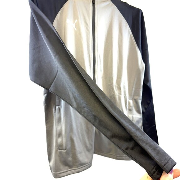 PUMA DryCell Full Zip Track Jacket Gray & Black – Women’s Large - Picture 2 of 7